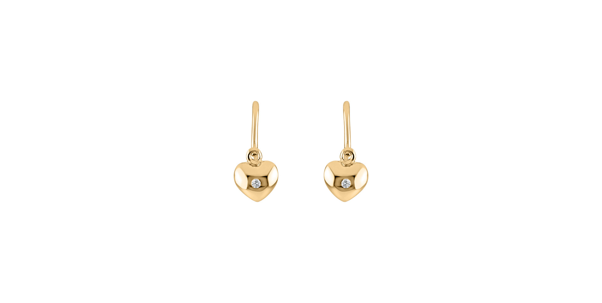 Children's diamond earrings Sweetheart