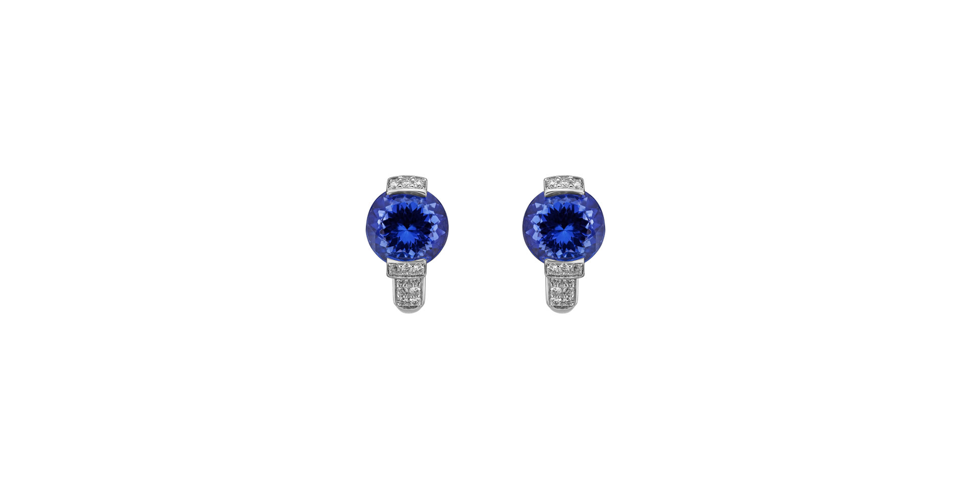 Diamond earrings with Tanzanite Iphigena