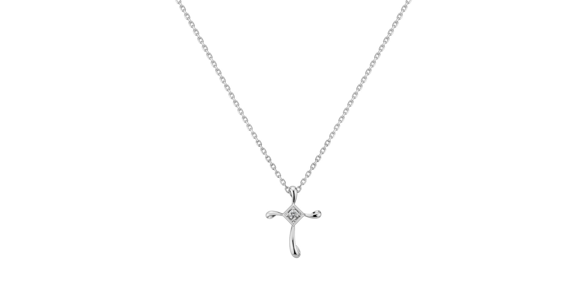 Diamond pendant Mary Cross