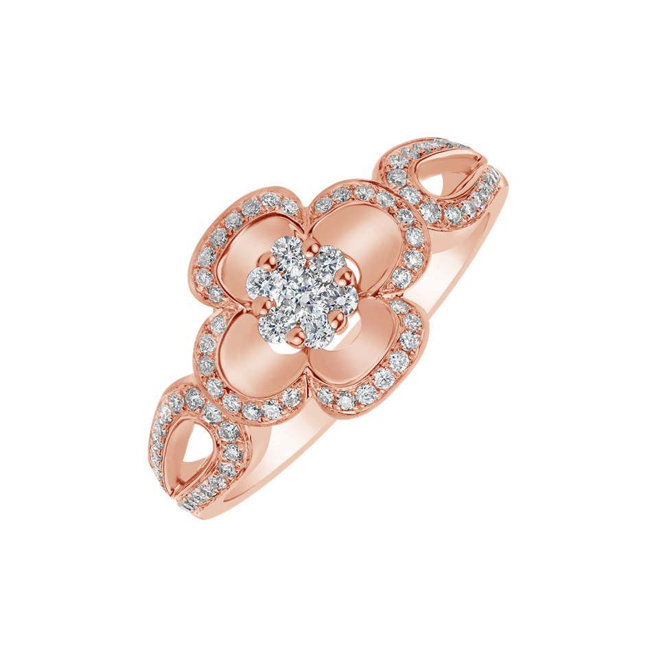 Diamond ring Sunny Flower