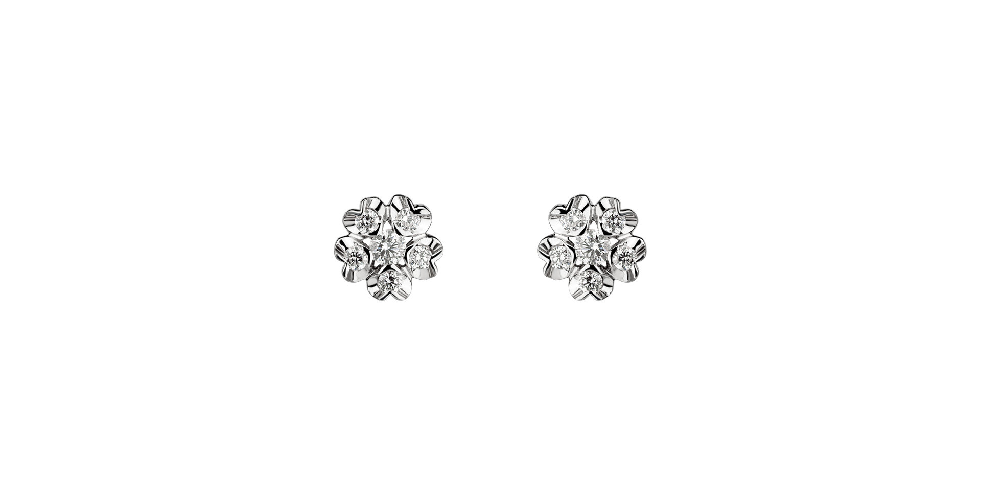 Diamond earrings Asters