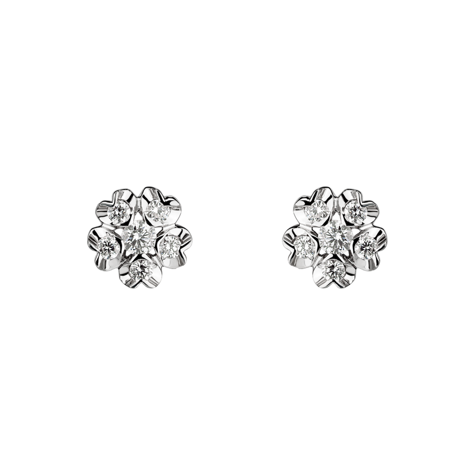 Diamond earrings Asters