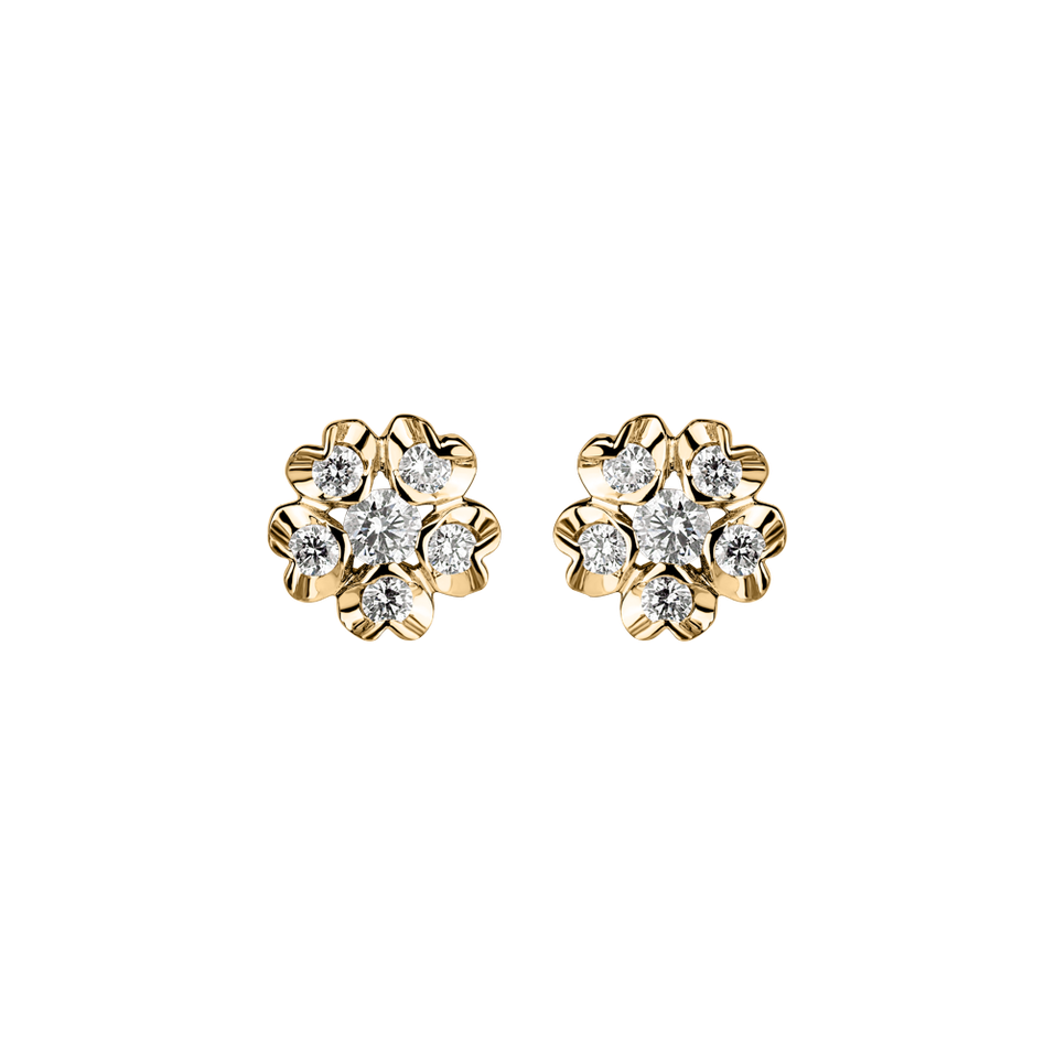 Diamond earrings Asters