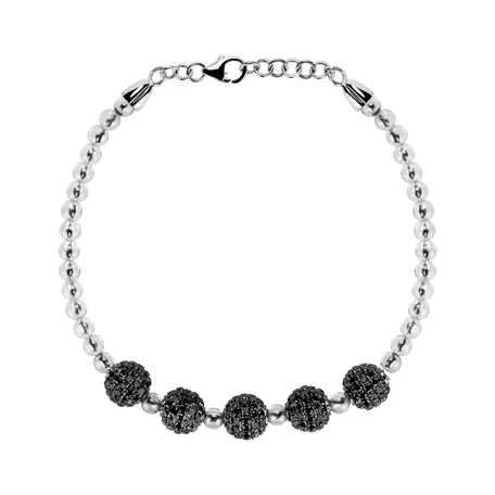 Bracelet with black diamonds Barboritta