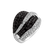 Ring with black and white diamonds Melendez2