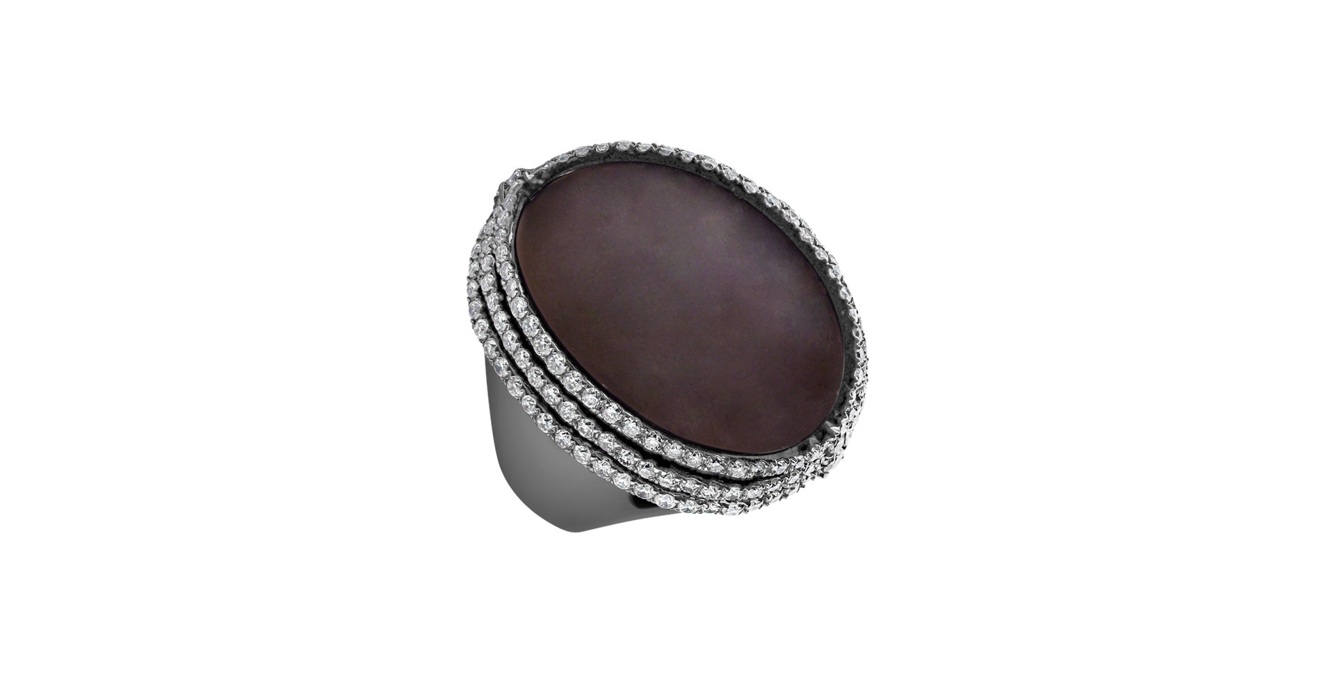 Ring with Moonstone and diamonds Elon