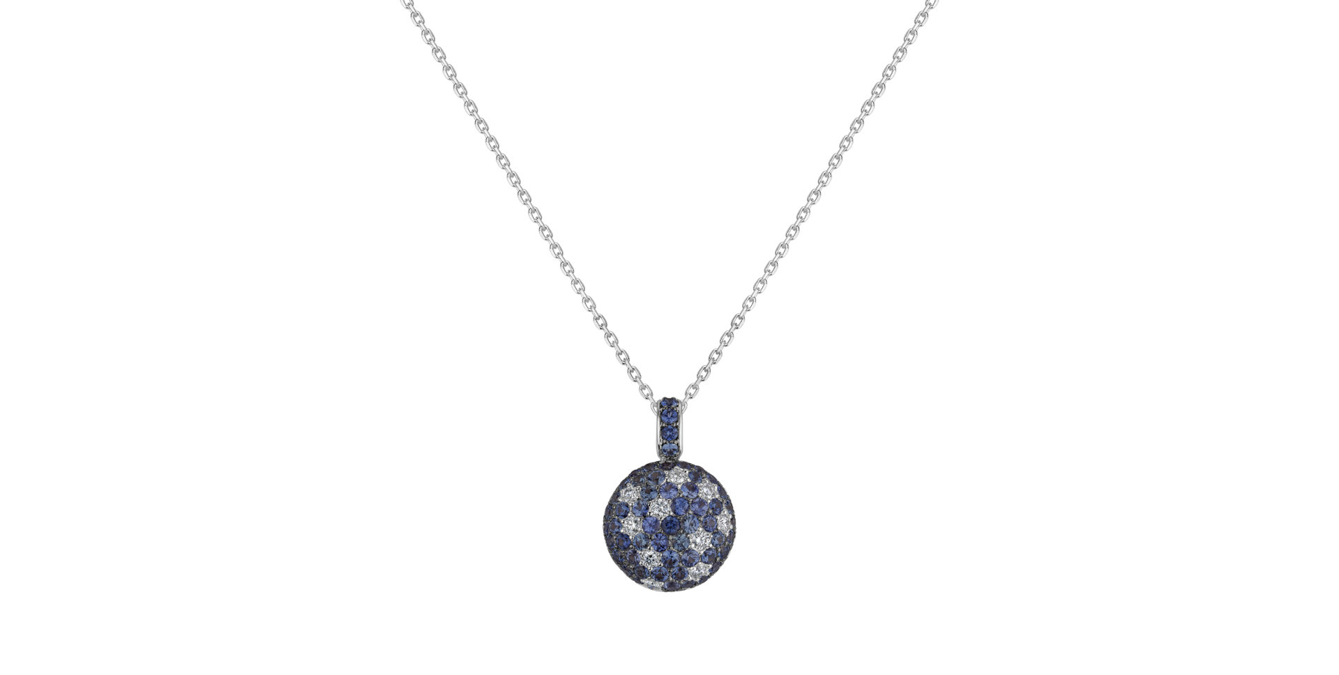 Diamond pendant with Sapphire Ali Shar