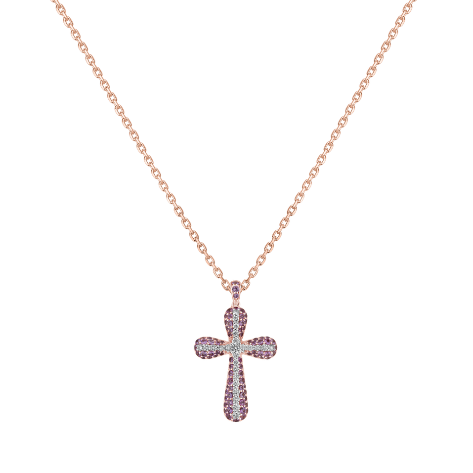 Diamond pendant with Sapphire Elegant Icon