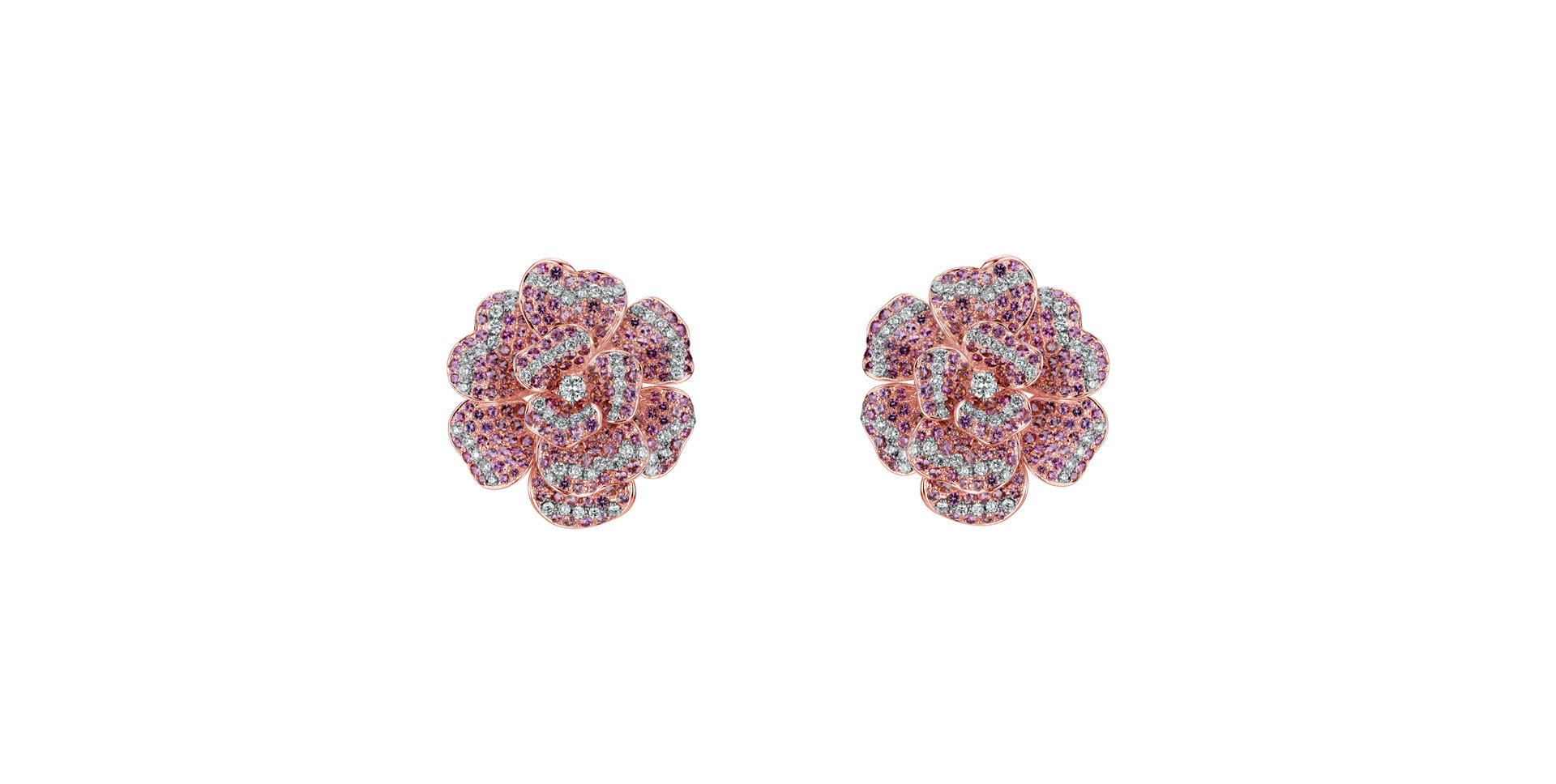 Diamond earrings and Sapphire Ice Flower