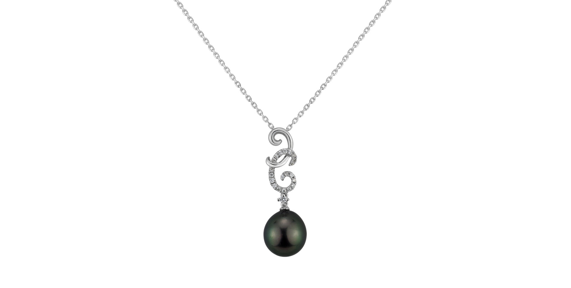 Diamond pendant with Pearl Theisi