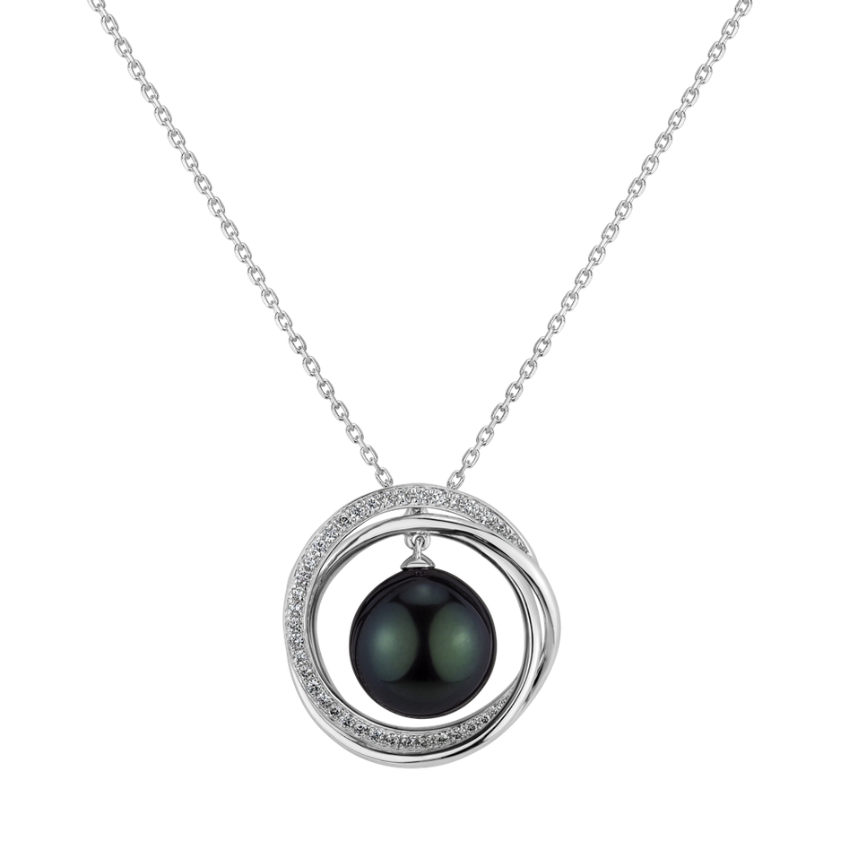 Diamond pendant with Pearl Solise