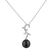 Diamond pendant with Pearl Rhenei2