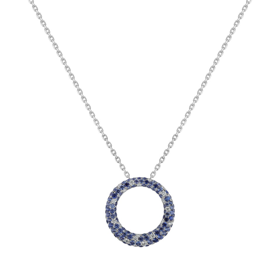 Diamond pendant with Sapphire Sapphire Ring