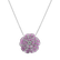 Diamond pendant with Sapphire Pink Fleur2