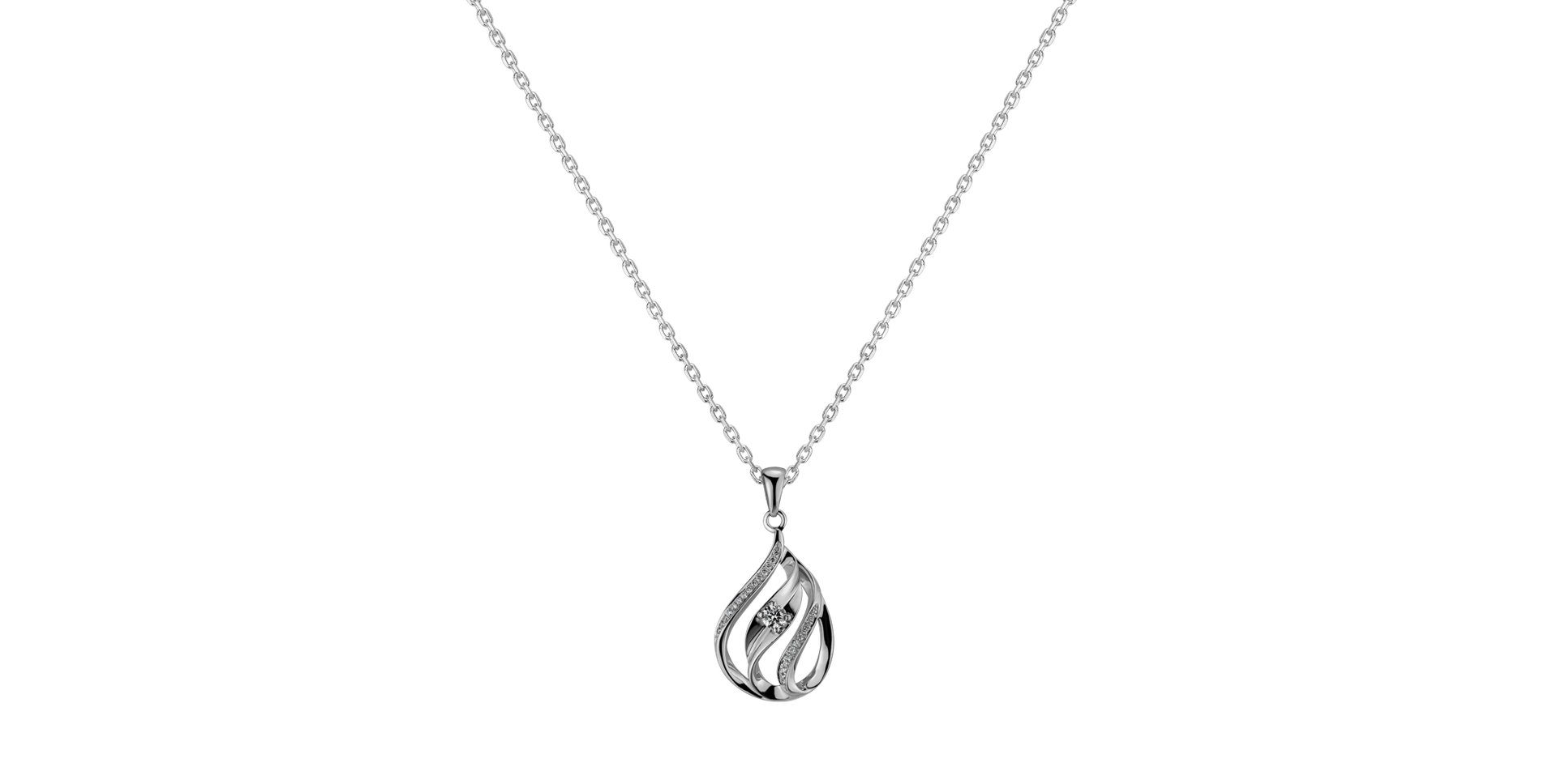 Diamond pendant Wave of Luxury