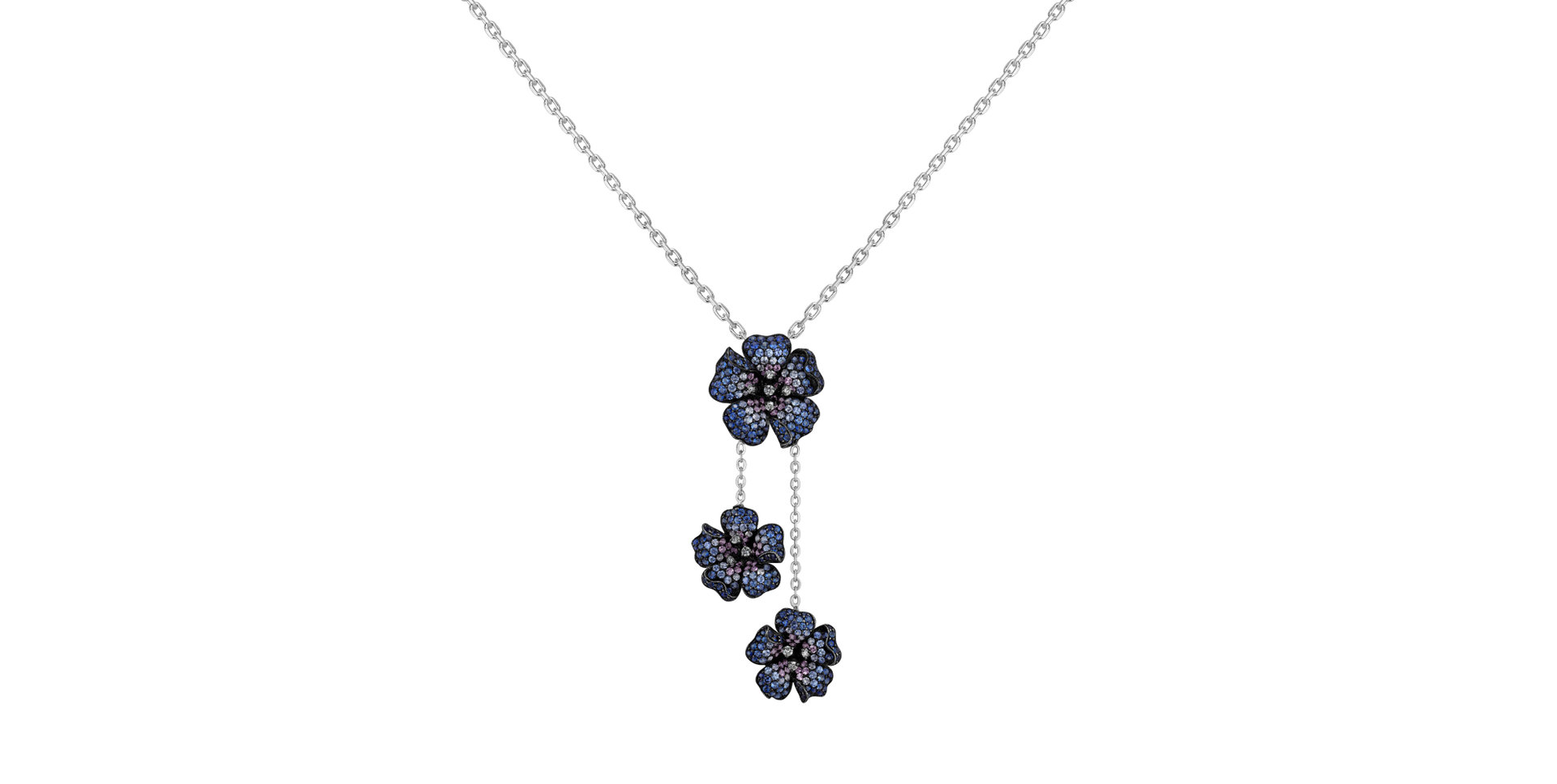 Diamond pendant with Sapphire Ardath