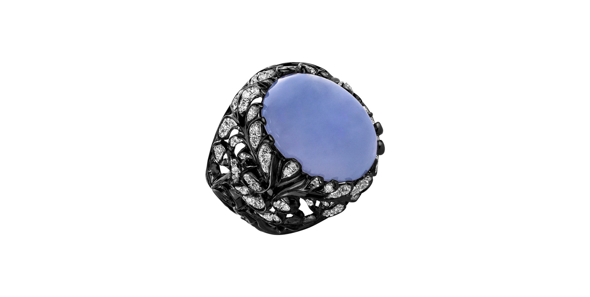 Ring with Moonstone and diamonds Delinda