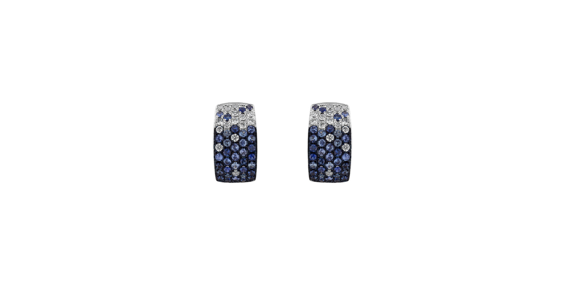 Diamond earrings and Sapphire Nabila