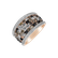 Ring with white, brown and black diamonds Maple Grove2