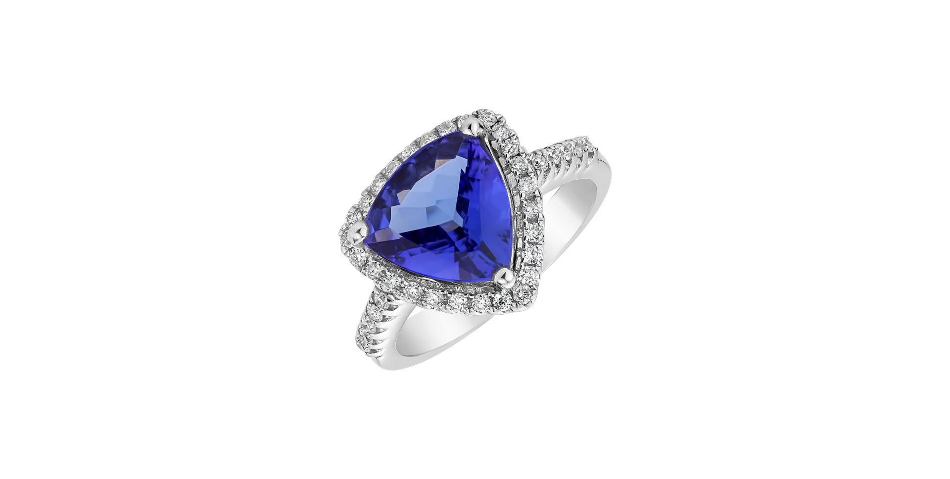 Diamond ring with Tanzanite Posh Lady