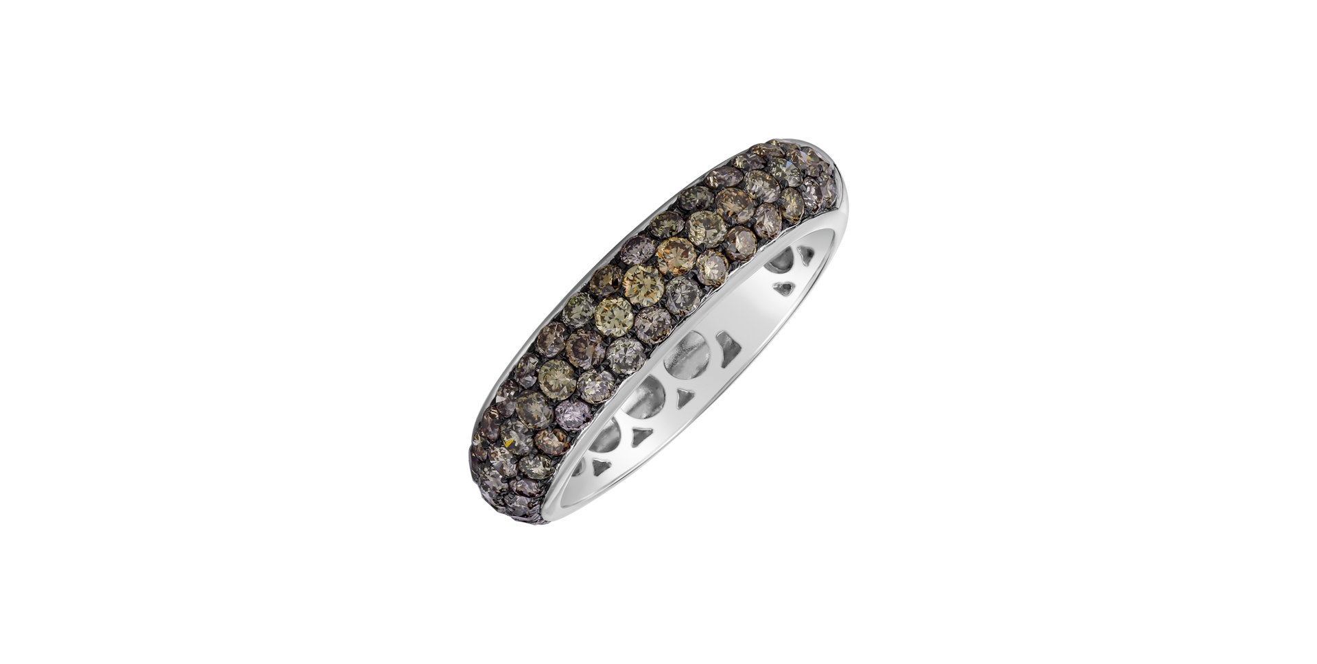 Ring with brown diamonds Mauga