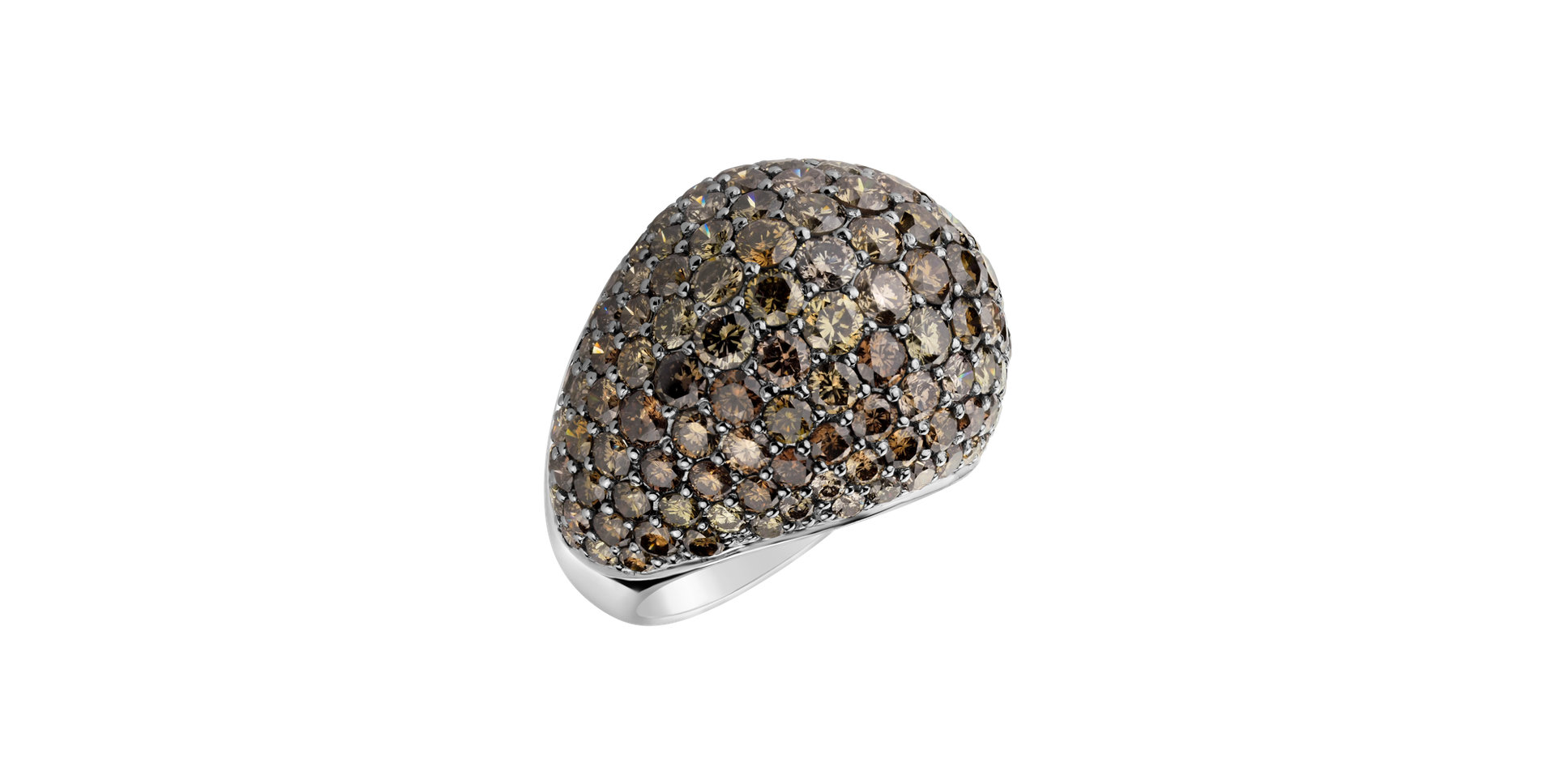 Ring with brown diamonds Luxury Galaxy