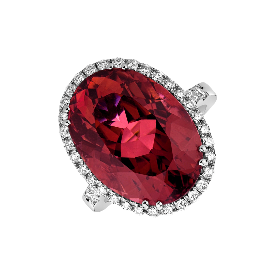 Diamond ring with Tourmalíne Lady Fatal
