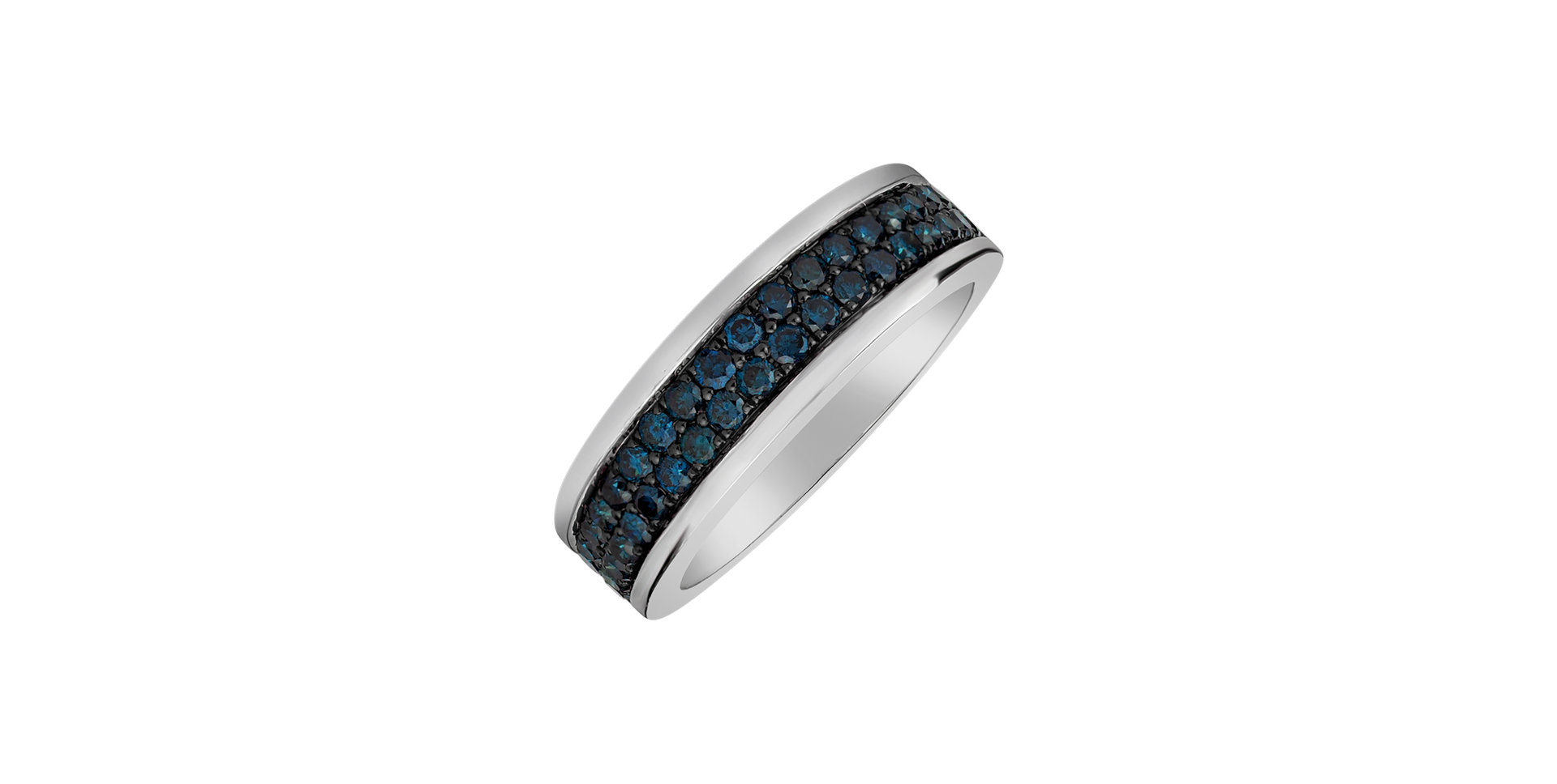 Ring with blue diamonds Corene
