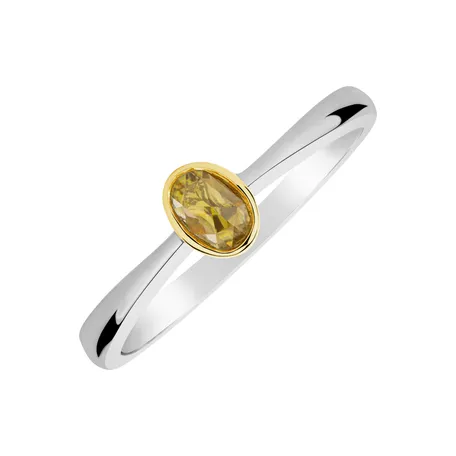 Ring with yellow diamonds Sigite