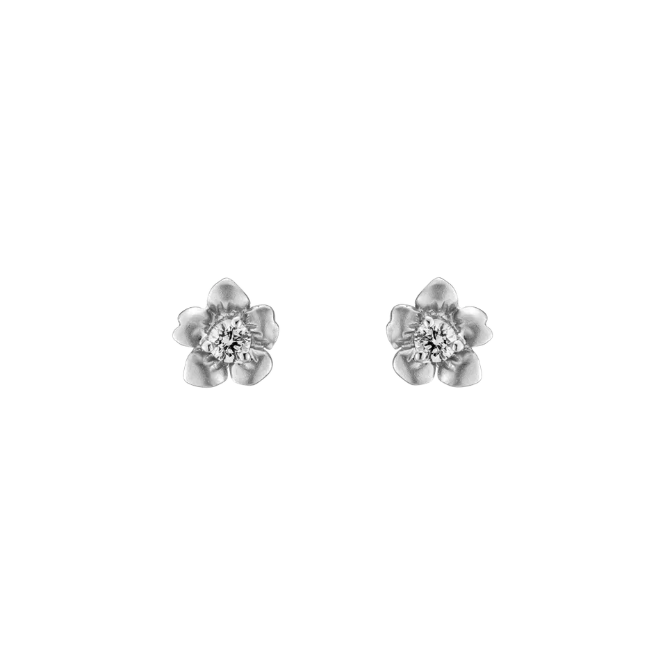 Diamond earrings Blooming Simplicity
