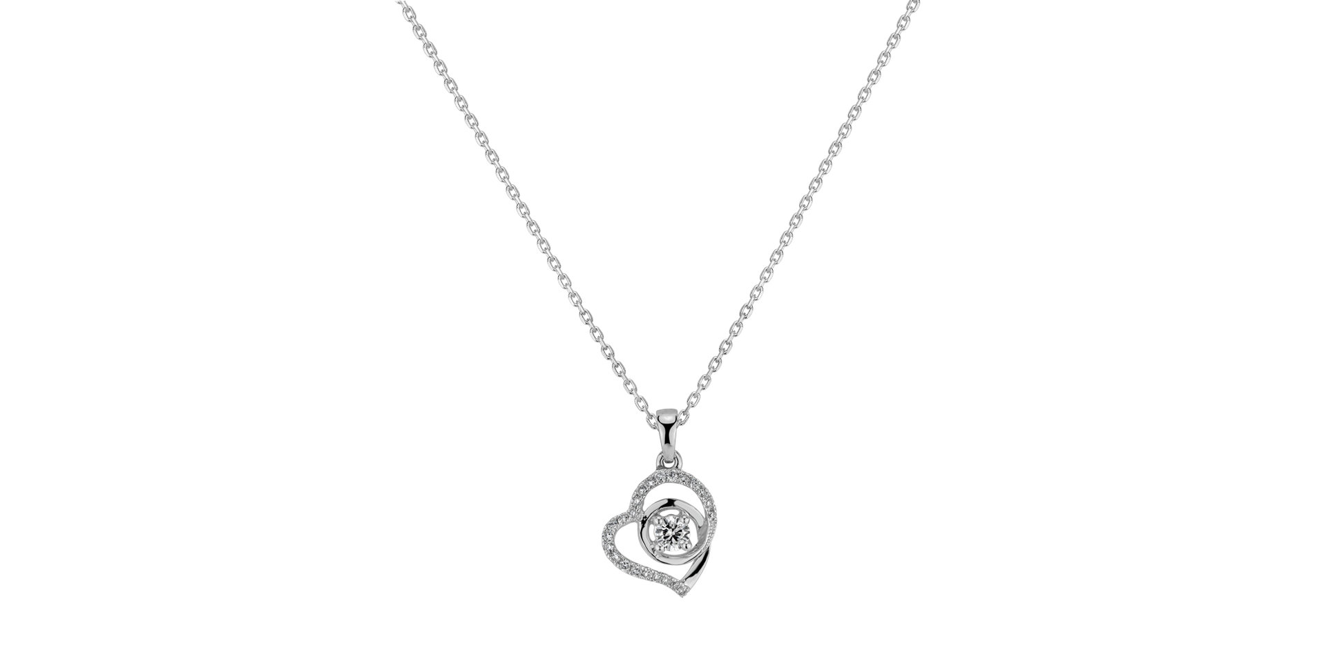 Diamond pendant Classic Romance
