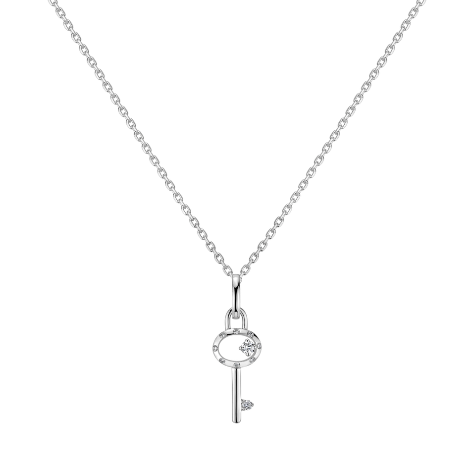 Diamond pendant Key to Luck