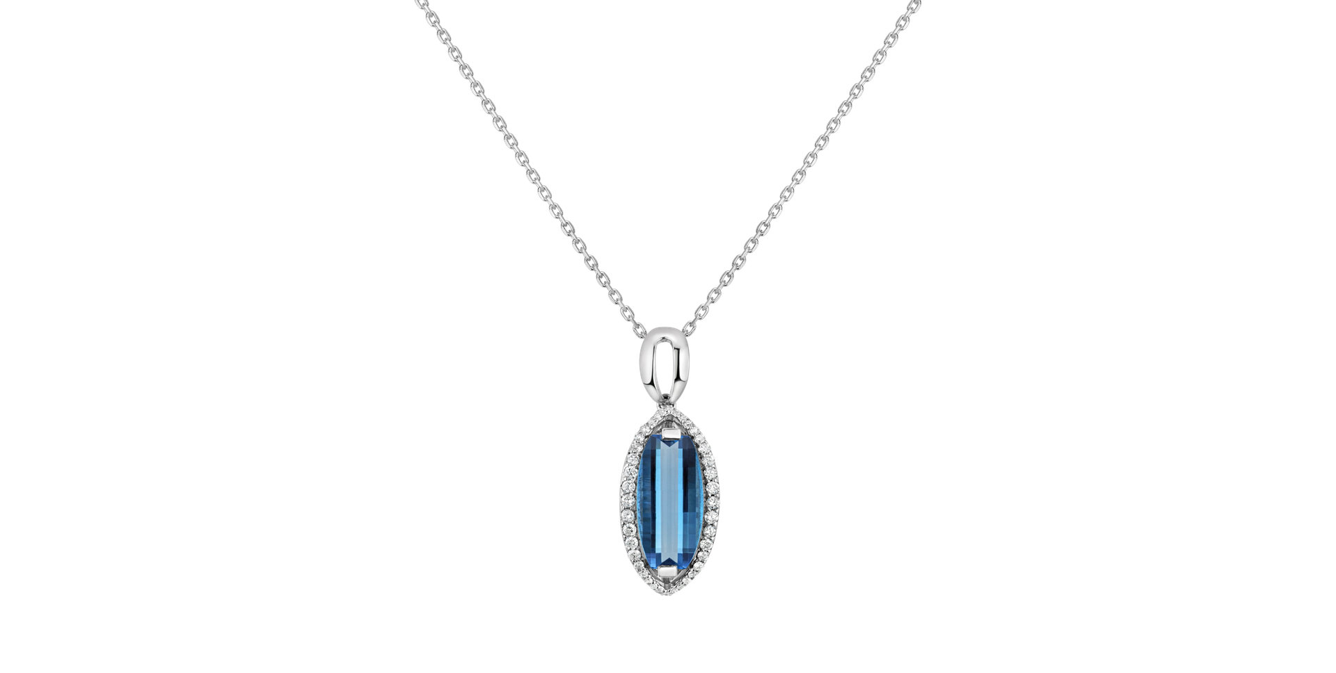 Diamond pendant with Topaz Soul Pride