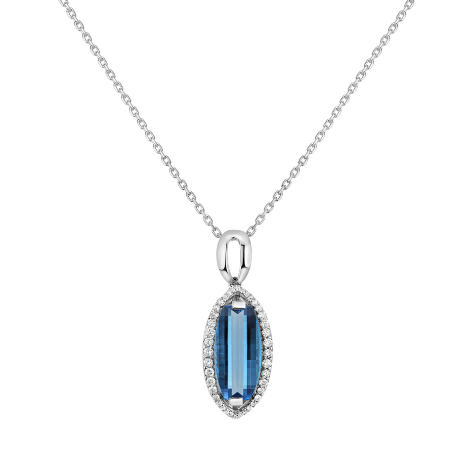 Diamond pendant with Topaz Soul Pride