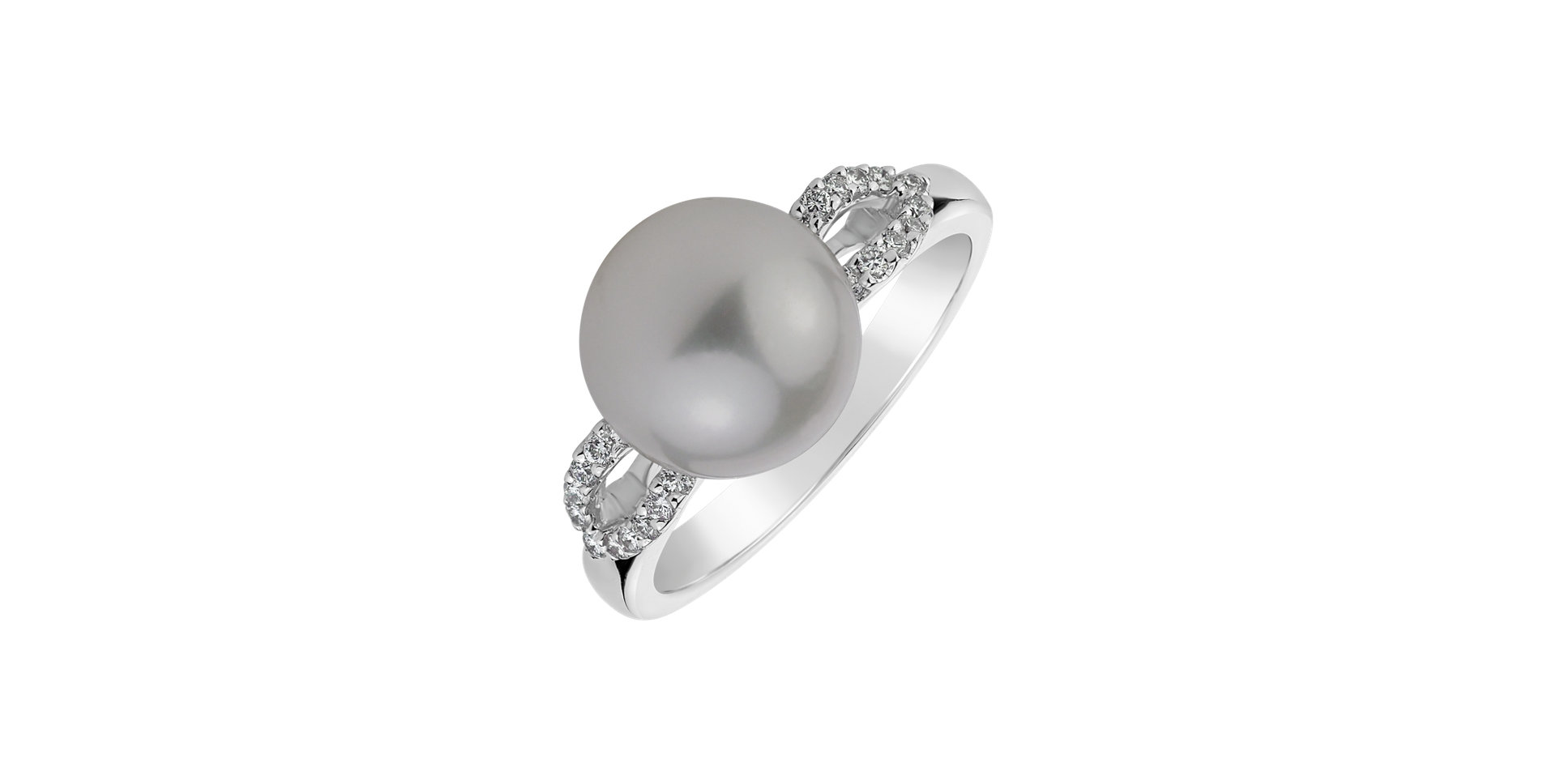 Diamond ring with Pearl Soul of Passion