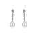 Diamond earrings with Pearl Pearly Elegance2