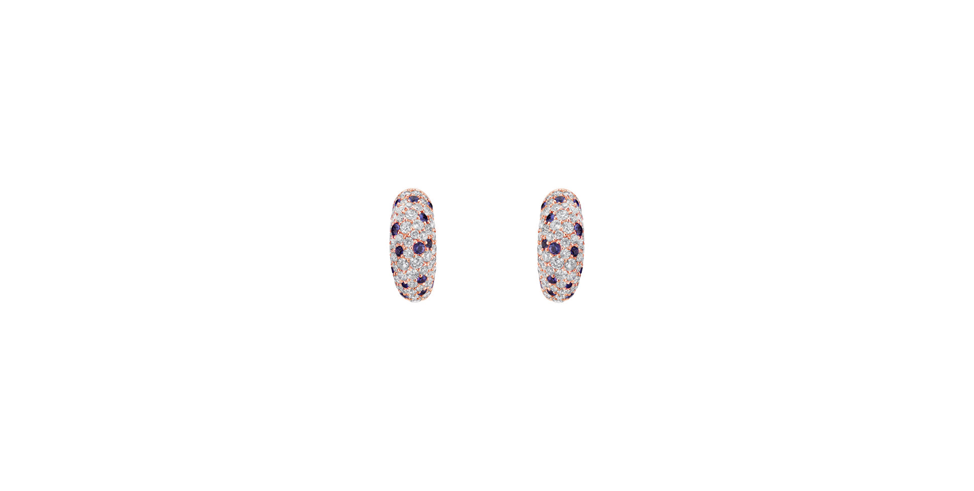 Diamond earrings and Sapphire Galaxy Fantasy