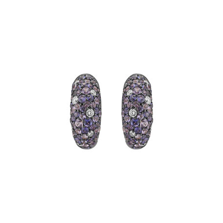 Diamond earrings and Sapphire Galaxy Fantasy