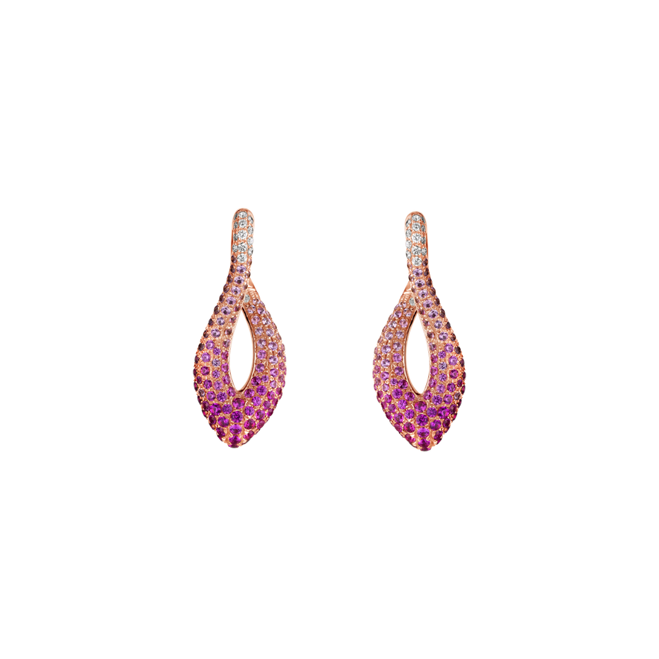 Diamond earrings and Sapphire Austin