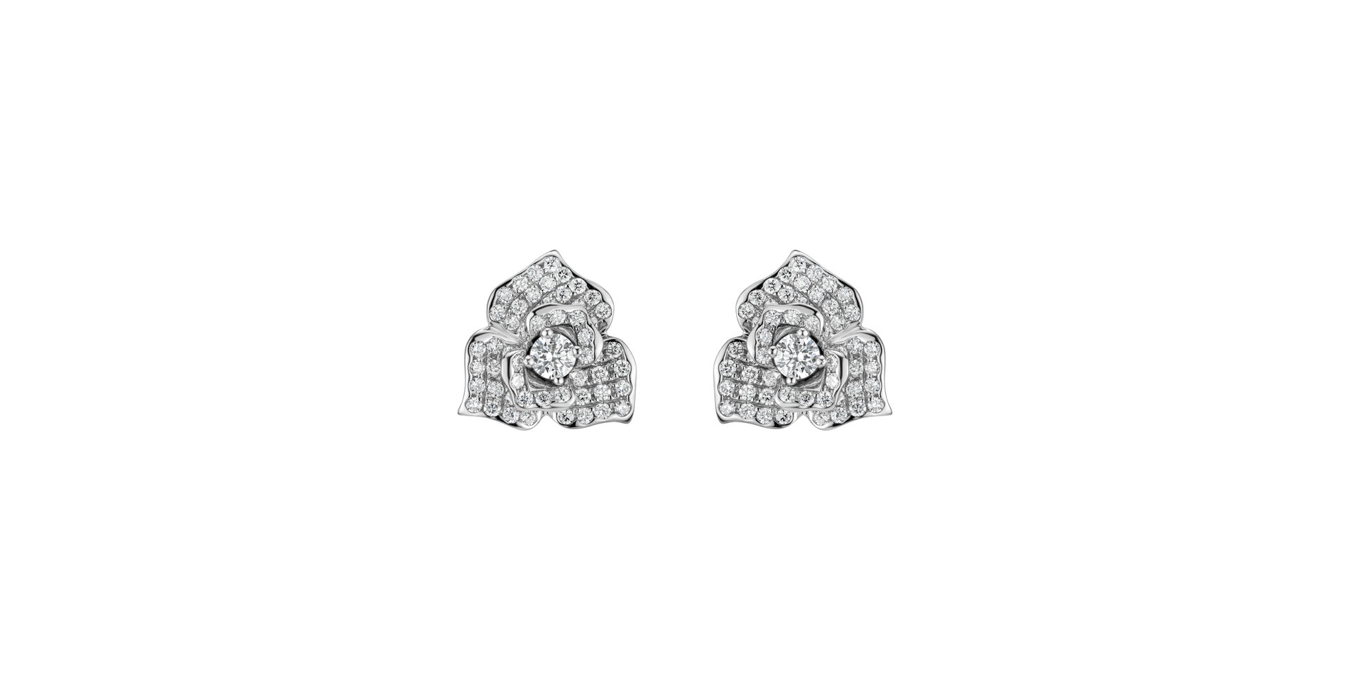 Diamond earrings Midnight Orchid