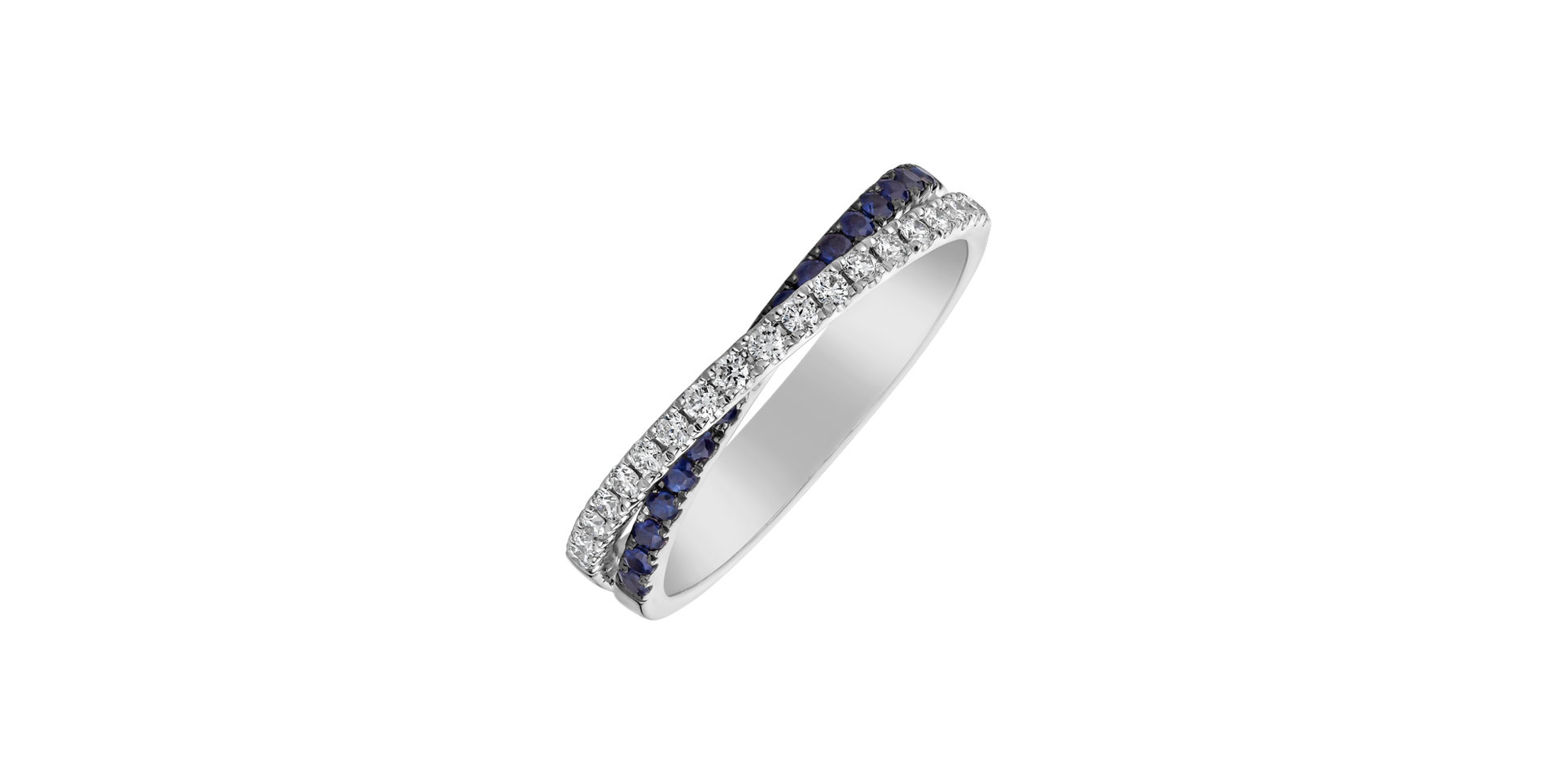 Diamond ring with Sapphire Miliani