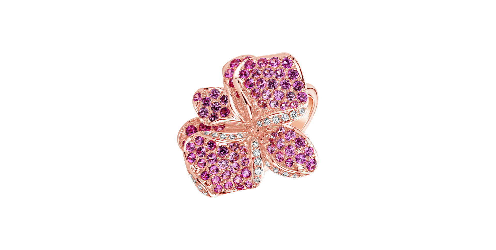 Diamond ring with Sapphire Samantha