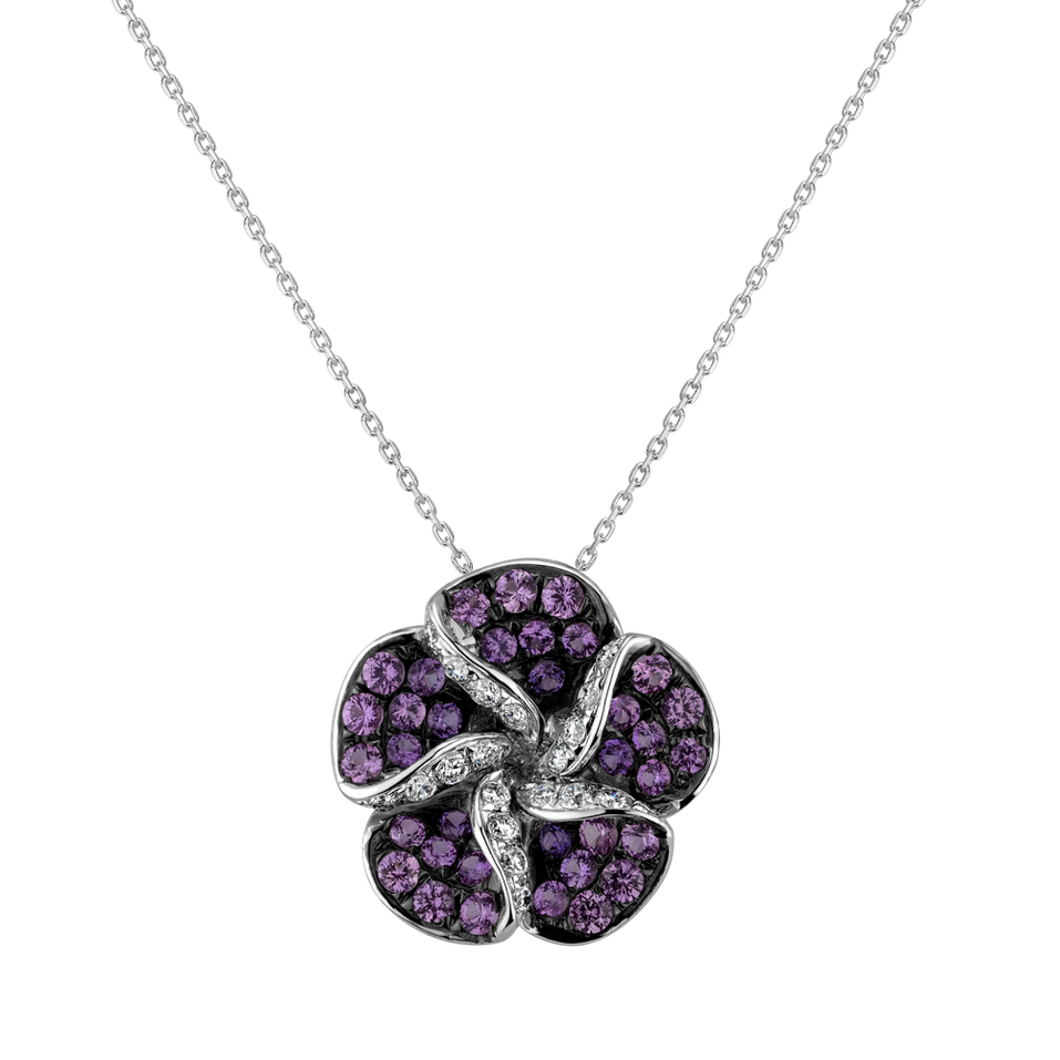 Diamond pendant with Sapphire Raphaela