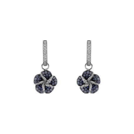 Diamond earrings and Sapphire Carrousel
