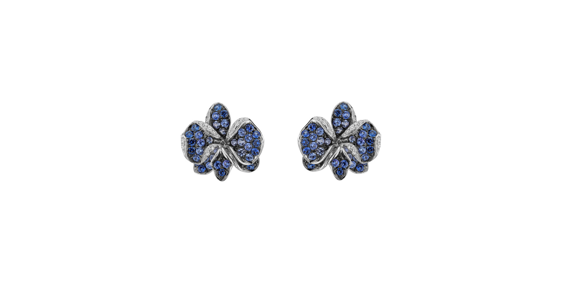 Diamond earrings and Sapphire Dolores
