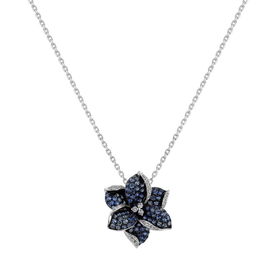 Diamond pendant with Sapphire Lady Jasmine