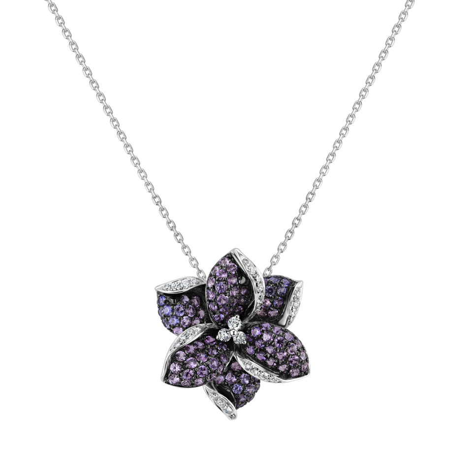 Diamond pendant with Sapphire Lady Jasmine