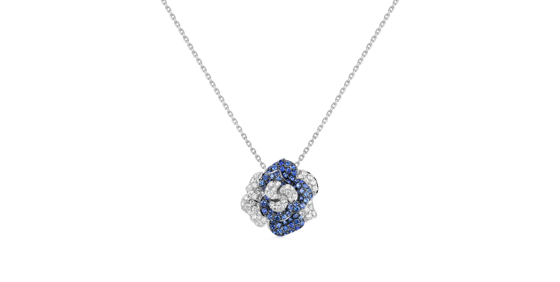 Diamond pendant with Sapphire Miss Magnolia