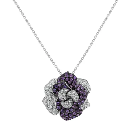 Diamond pendant with Sapphire Miss Magnolia