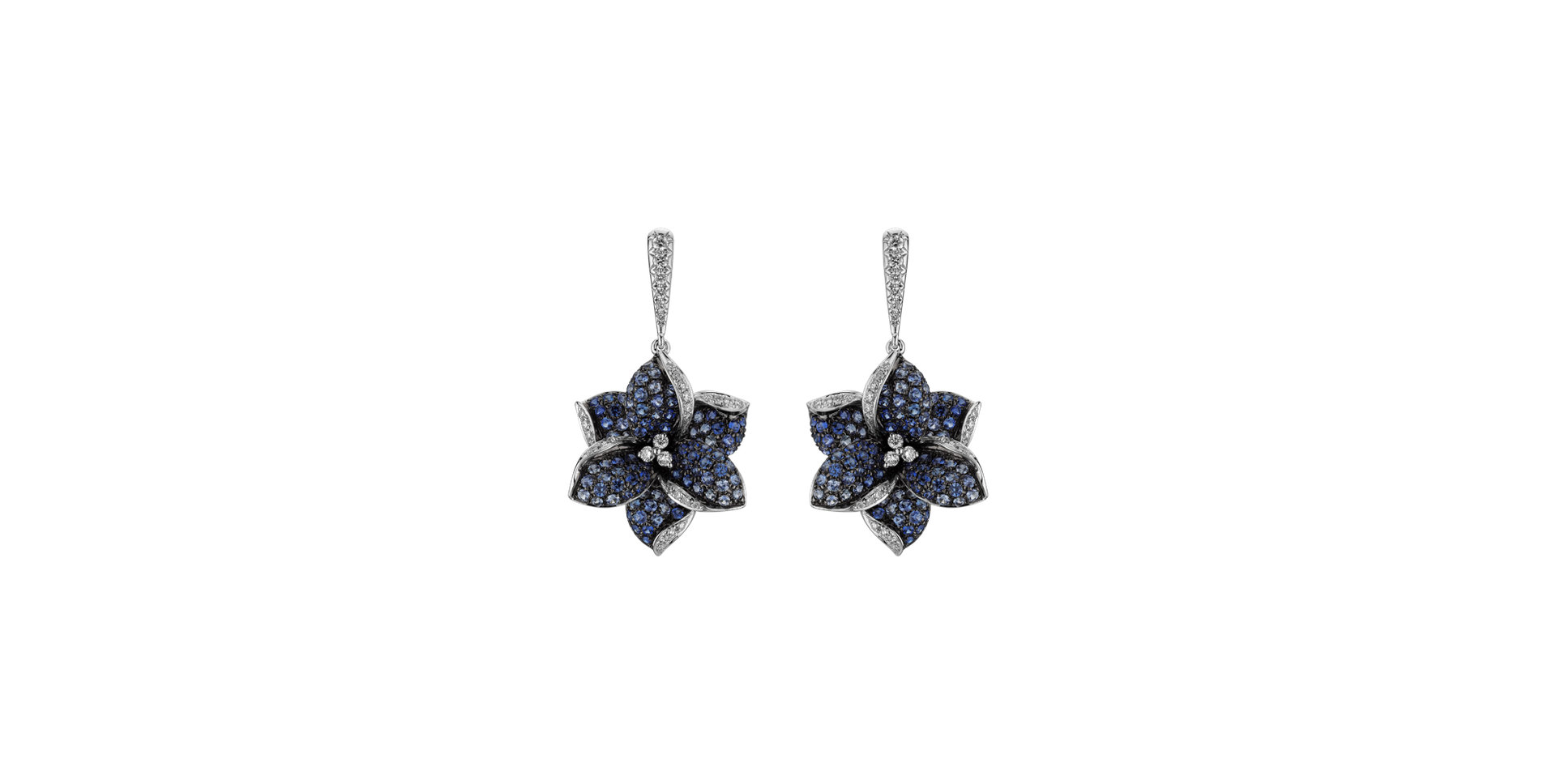 Diamond earrings and Sapphire Heaven Violet